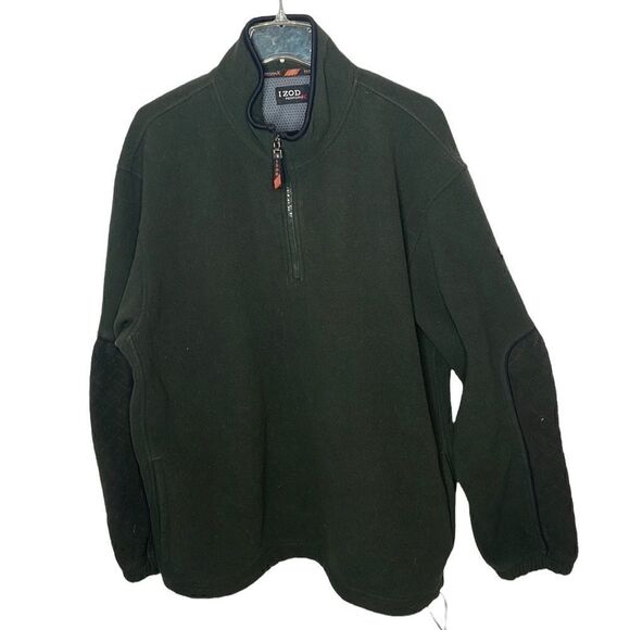 Izod Green Perform X PFX Fleece Half Zip Sweatshirt. Size XL. - Picture 1 of 12